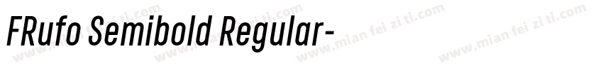 FRufo Semibold Regular字体转换